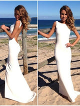 Trumpet/Mermaid High Neck Floor Length Spandex Prom Formal Evening Dress