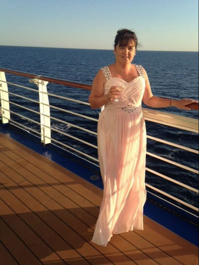 A-Line/Princess Straps Sleeveless Floor Length Chiffon Mother of the Bride Dress with Beading